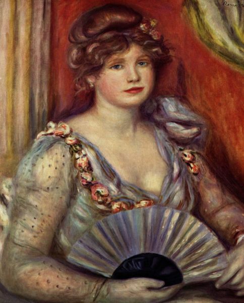 Femme allongée à l'éventail - Francesco Netti ( 1832 - 1894 ) - XIXe